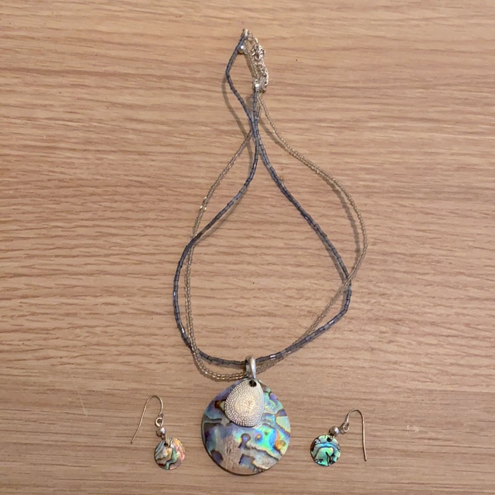 Necklace and earrings